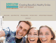 Tablet Screenshot of dentistryontheponds.com